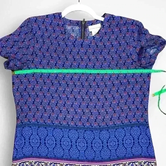 Adrianne Vittanini Womens Geometric Print Shift Dress Size 6 - Picture 9 of 9